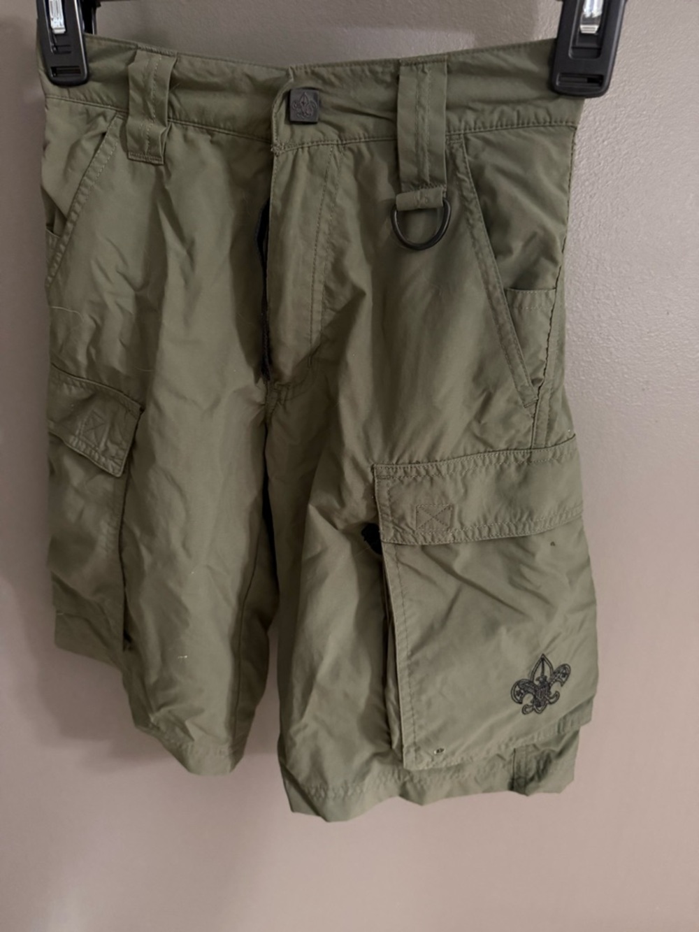 Boy Scout/Scouting America Youth Olive Cargo Shorts - Durable Everyday Utility